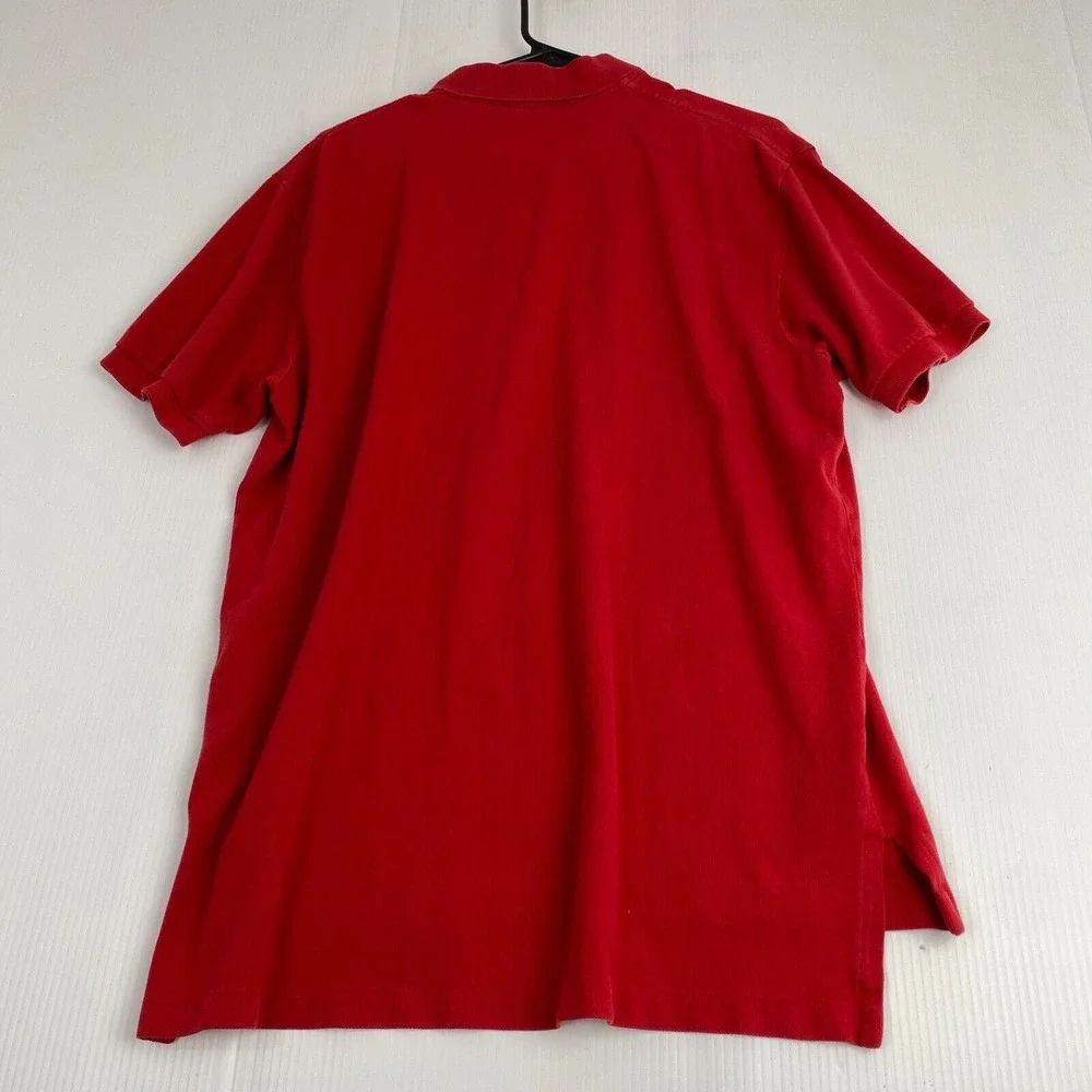 Polo by Ralph‎ Lauren Men's Size Large Red Polo Shirt Vintaje 90s